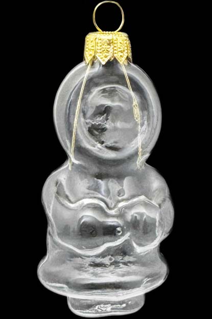 Стеклянная елочная игрушка Заготовка Якутяночка 7,8 см 161508600